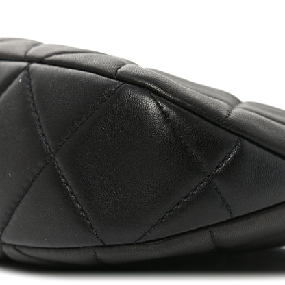 Chanel Lambskin Quilted CC Chain Hobo Black 10 of 10