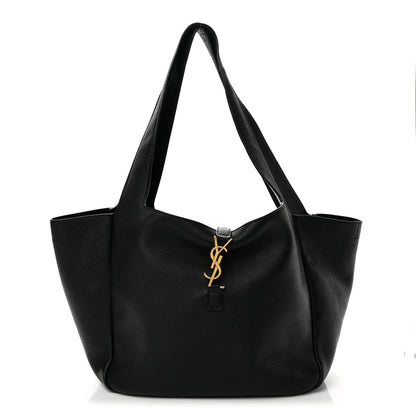 Saint Laurent Grained Deerskin Bea Tote Black 1 of 14