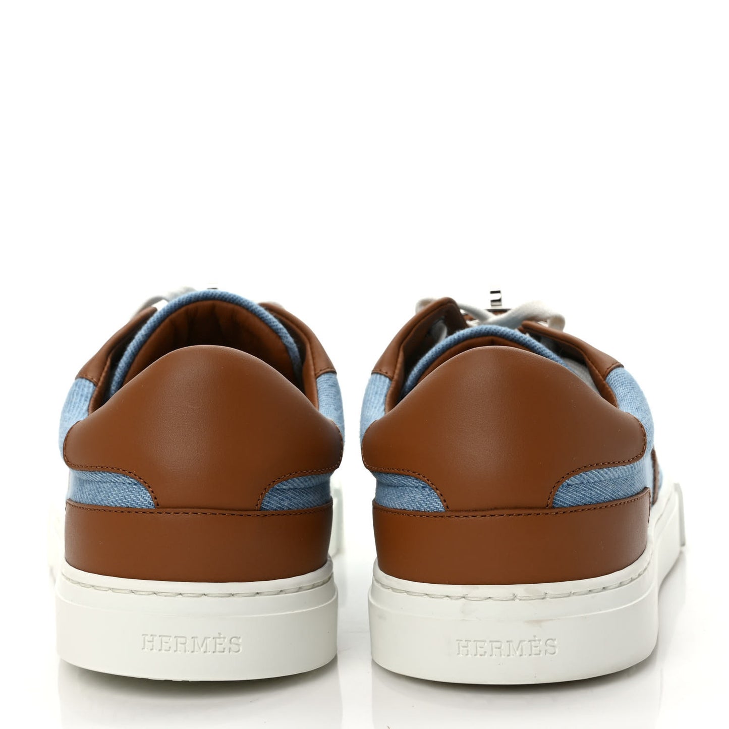 Denim Calfskin Day Sneakers 40 Blue Clair Gold