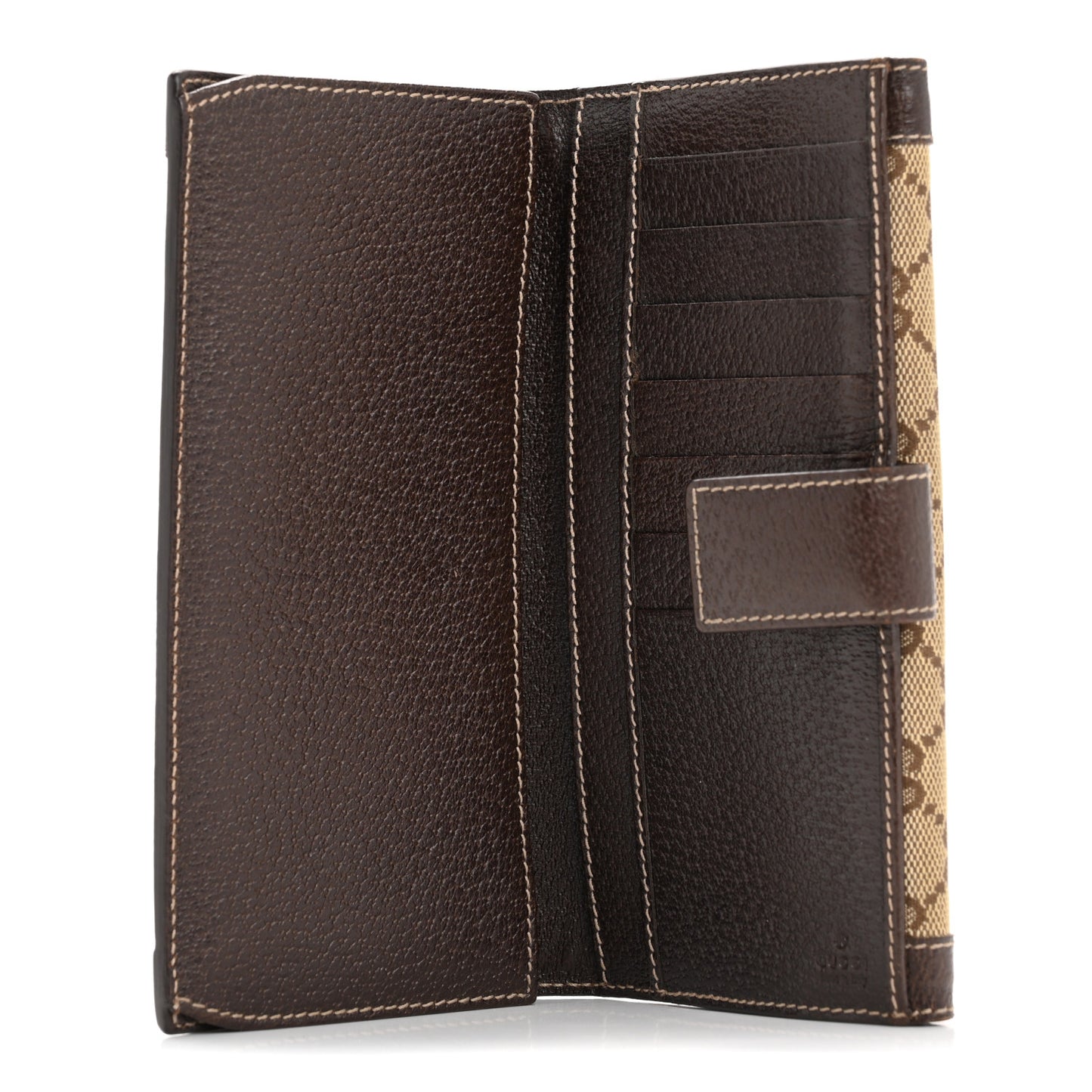 Crystal Monogram Continental Charmy Wallet Brown