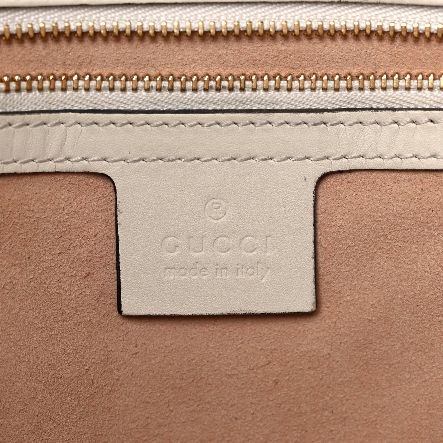 GG Supreme Monogram Medium Padlock Tote White