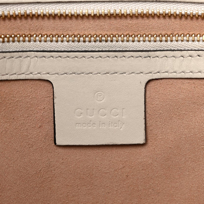 Gucci GG Supreme Monogram Medium Padlock Tote White 6 of 19