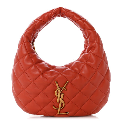 Saint Laurent Lambskin Quilted Icarino Bag Coral 1 of 10