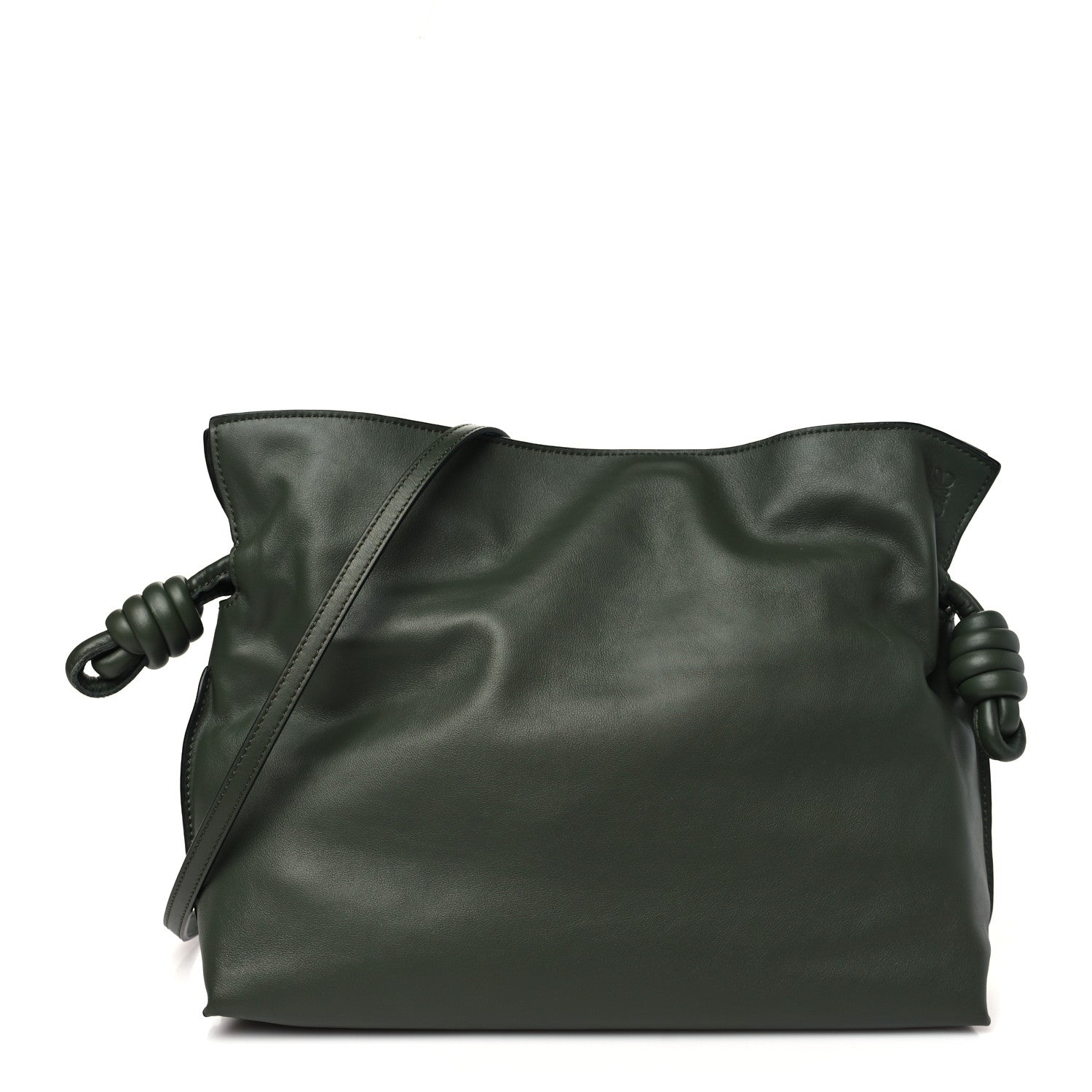 Loewe Calfskin Small Flamenco Knot Bag Avocado Green 1 of 10