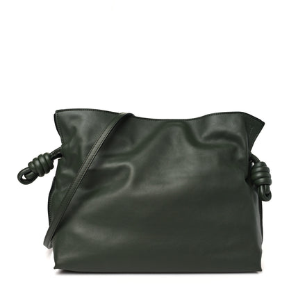 Loewe Calfskin Small Flamenco Knot Bag Avocado Green 1 of 10
