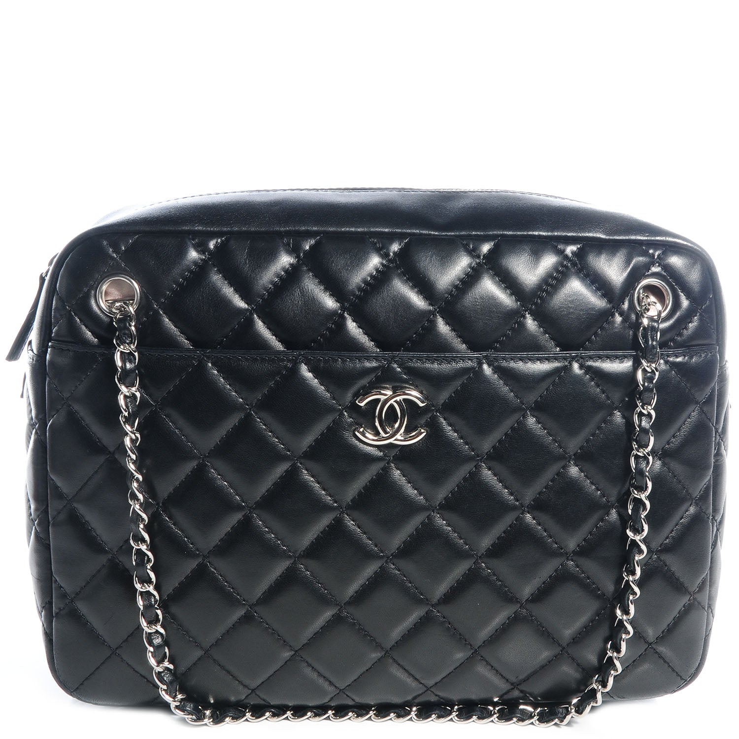 Chanel Lambskin Large Camera Case Black 1 of 8