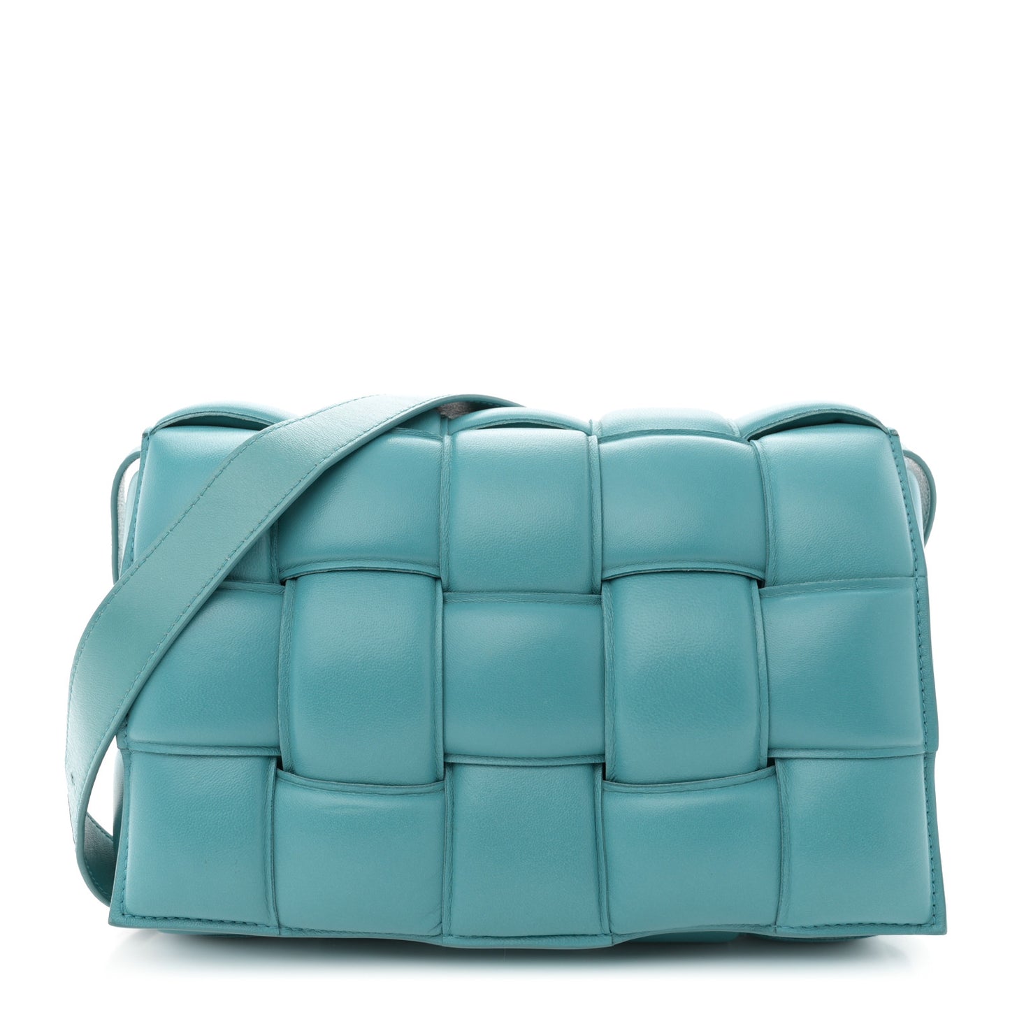 Maxi Intrecciato Padded Cassette Crossbody Bag Linoleum