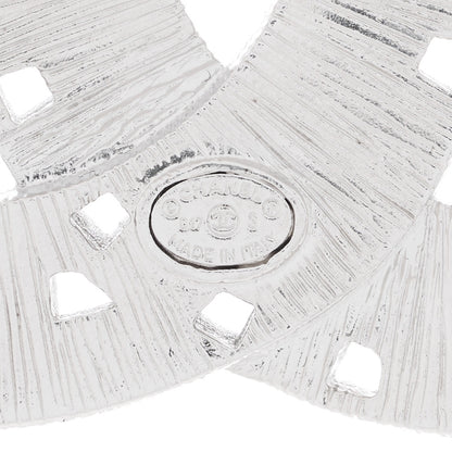 Chanel Baguette Crystal CC Brooch Silver Pink 4 of 4