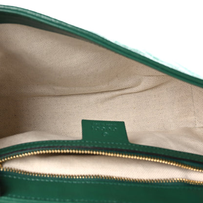 Gucci Azalea Calfskin Enamel Matelasse Diagonal Small Torchon GG Marmont Shoulder Bag New Shamarock Emerald 5 of 10