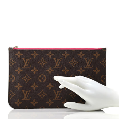 Louis Vuitton Monogram Neverfull MM GM Pochette Pivoine 2 of 7