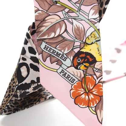 Hermes Silk Jungle Love Love Twilly Rose Pale Etoupe 3 of 5