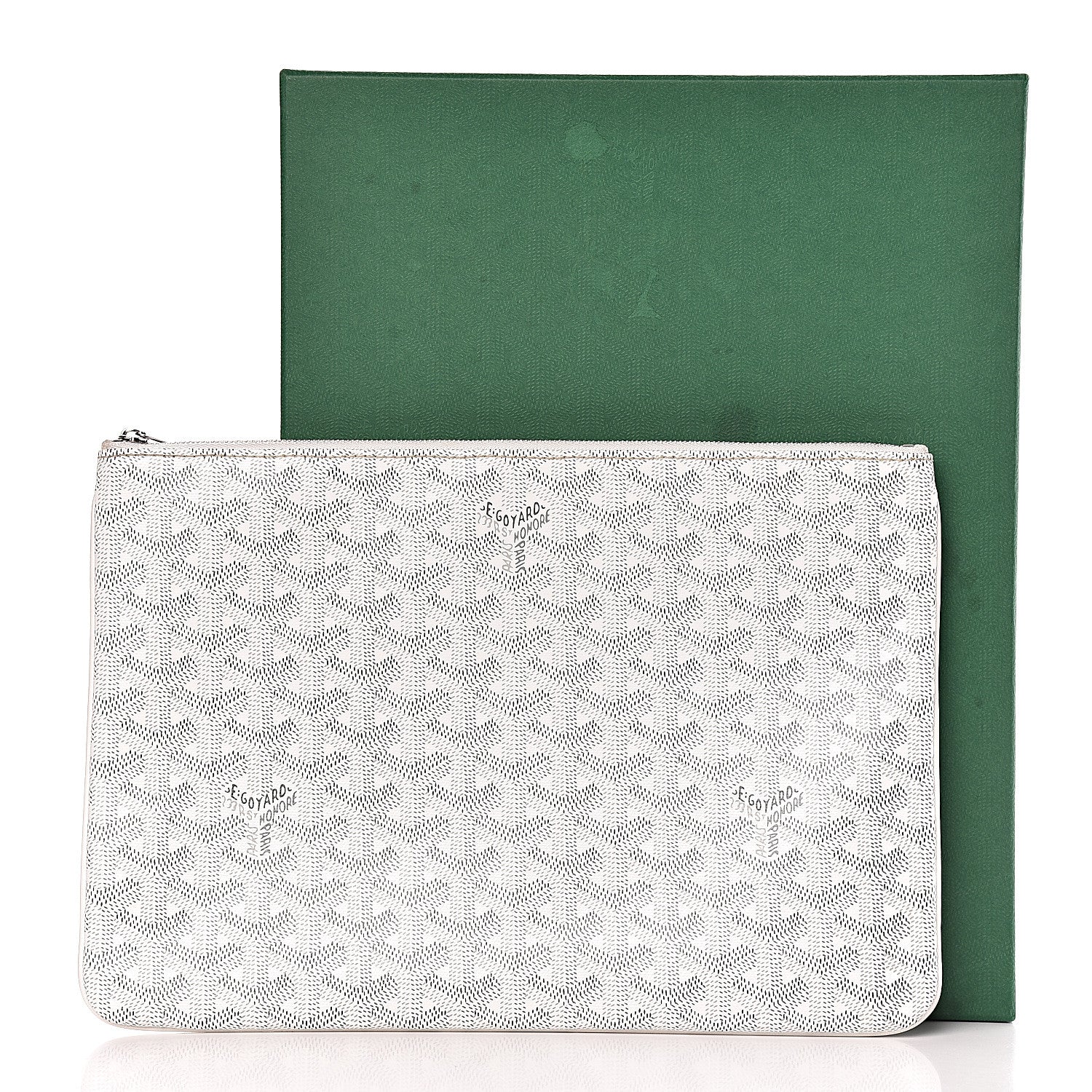 Goyard Goyardine Senat Pochette MM White 8 of 8