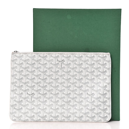 Goyard Goyardine Senat Pochette MM White 8 of 8