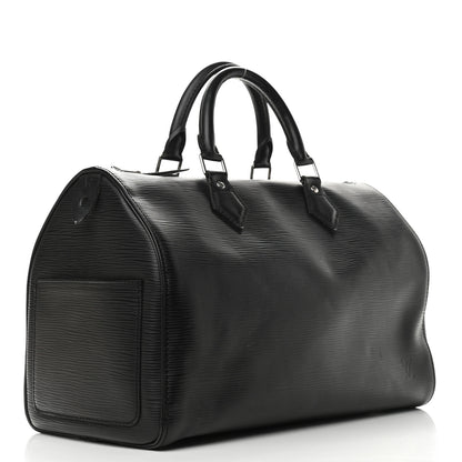 Louis Vuitton Epi Speedy 30 Black 2 of 8