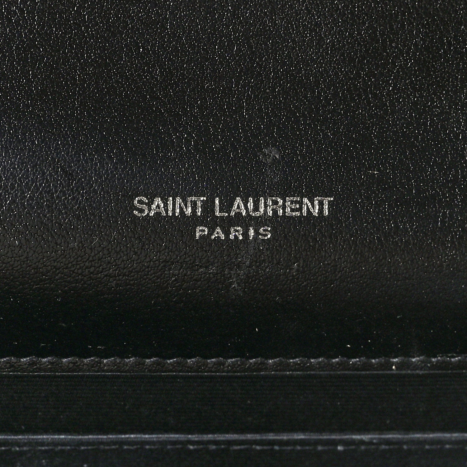 Saint Laurent Smooth Calfskin Studded Cassandre Flap Pouch Black 5 of 9