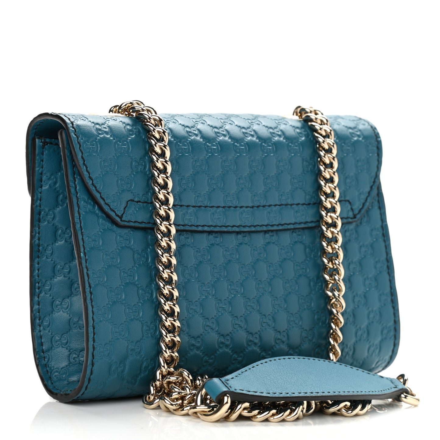 Microguccissima Mini Emily Shoulder Bag Deep Cobalt