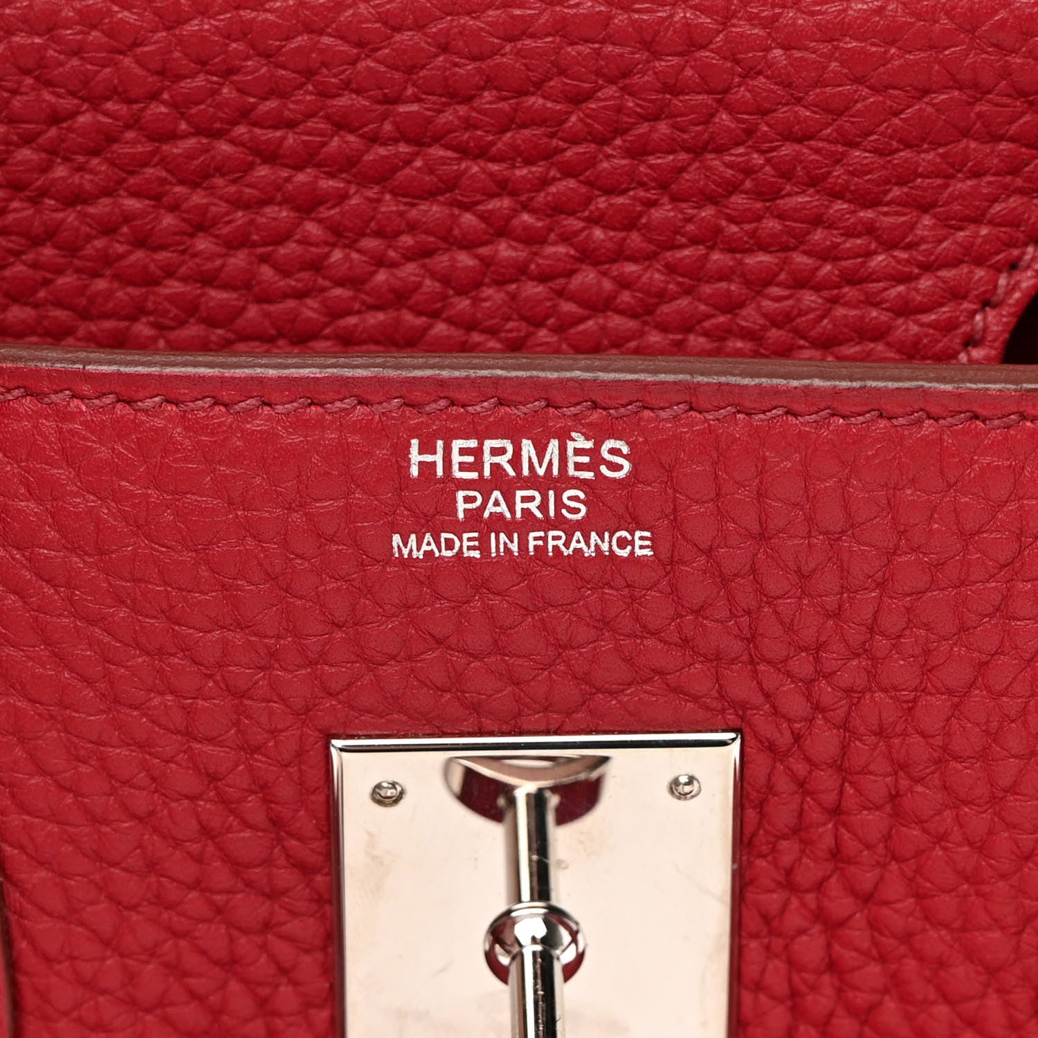 Hermes Taurillon Clemence Birkin 30 Rouge Garance 6 of 12