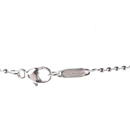 Tiffany Sterling Silver Crystal Ziegfeld Oval Pendant Necklace 5 of 9