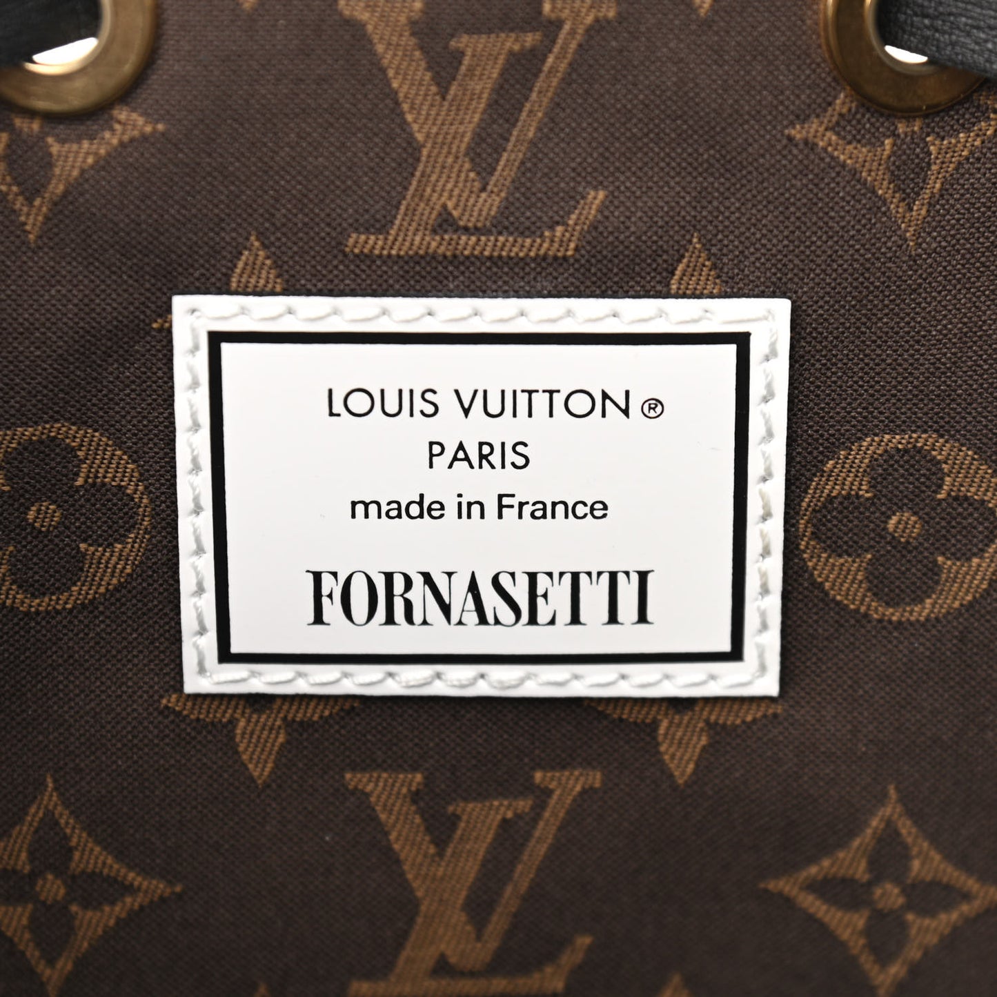 X FORNASETTI Calfskin Architettura Noe MM Black White