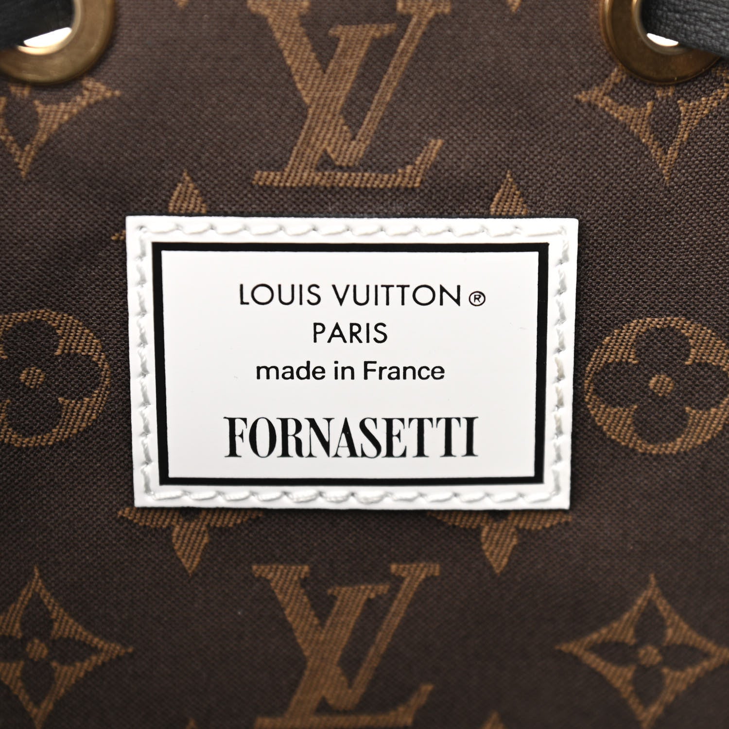Louis Vuitton X FORNASETTI Calfskin Architettura Noe MM Black White 6 of 10