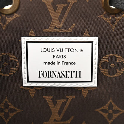Louis Vuitton X FORNASETTI Calfskin Architettura Noe MM Black White 6 of 10