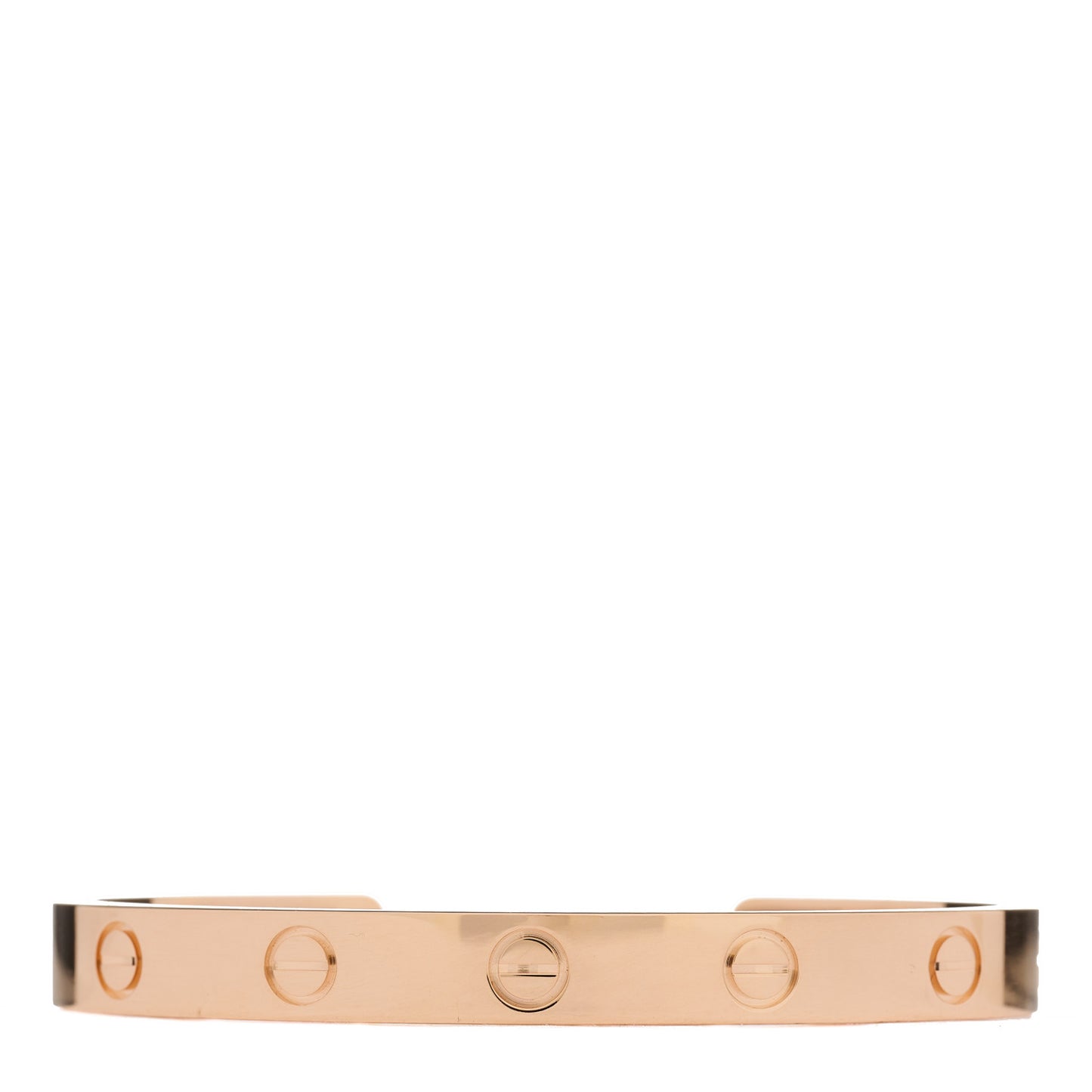 18K Pink Gold LOVE Cuff Bracelet 16