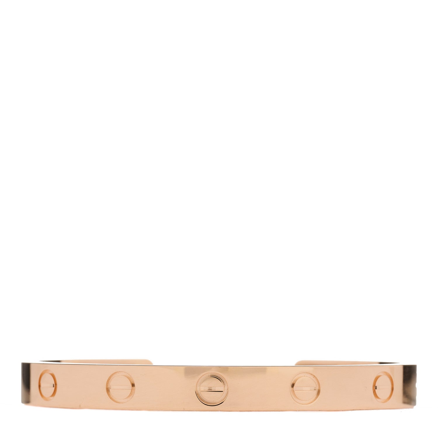 Cartier 18K Pink Gold LOVE Cuff Bracelet 16 1 of 3