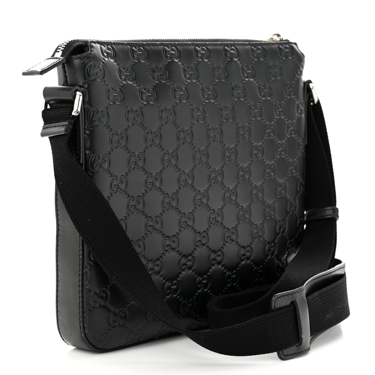 Guccissima Signature Small Messenger Bag Black