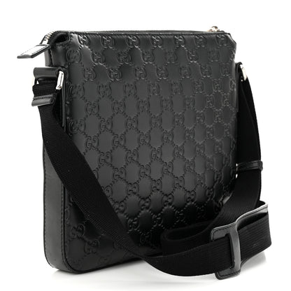 Gucci Guccissima Signature Small Messenger Bag Black 3 of 13