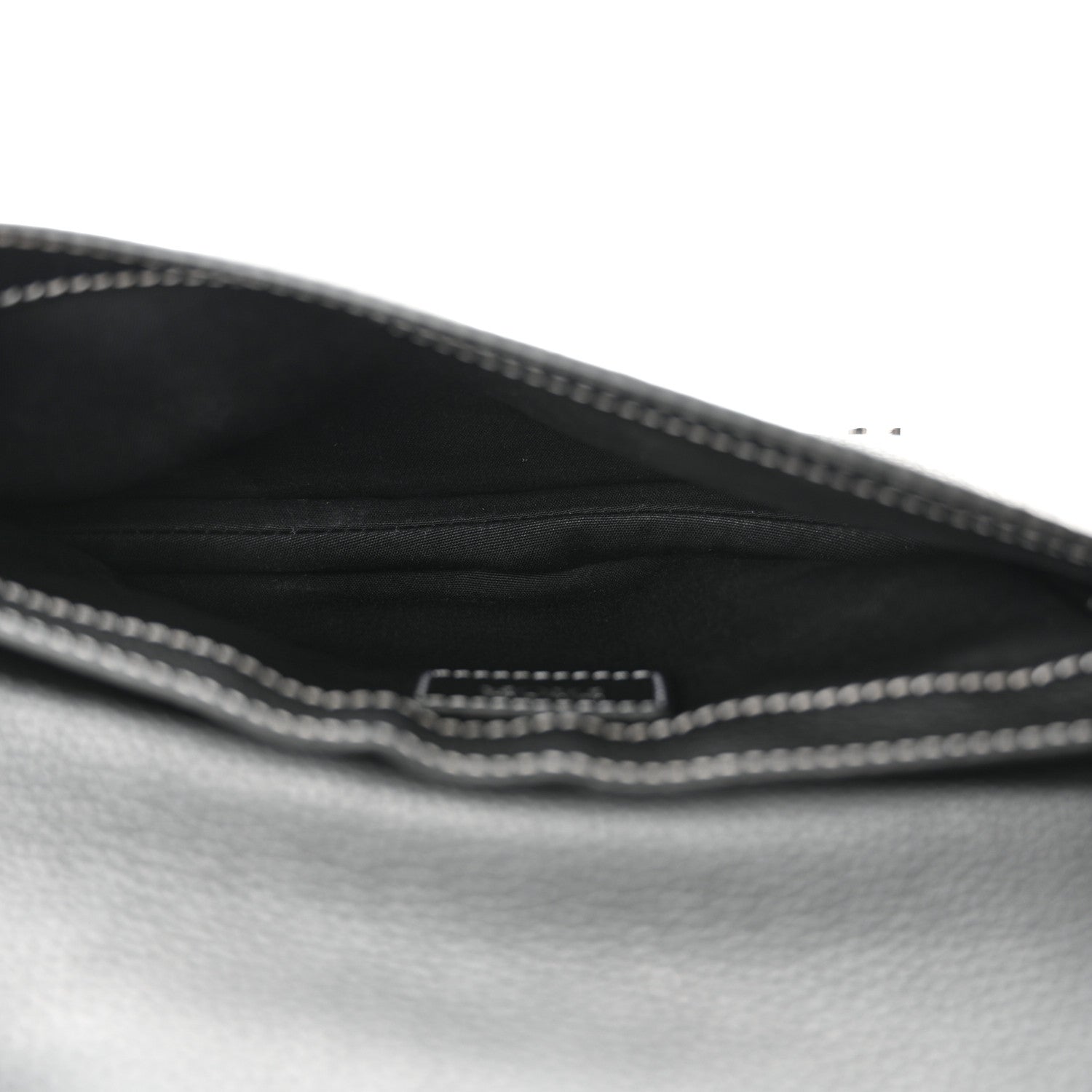Christian Dior X KAWS Grained Calfskin Saddle Pouch Black 5 of 12