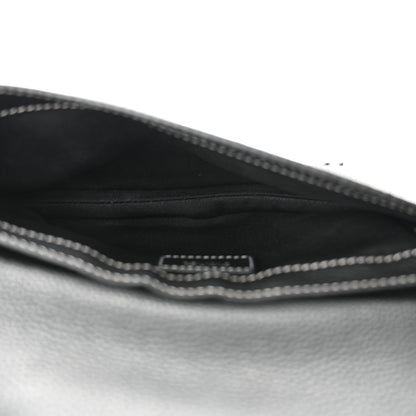 Christian Dior X KAWS Grained Calfskin Saddle Pouch Black 5 of 12