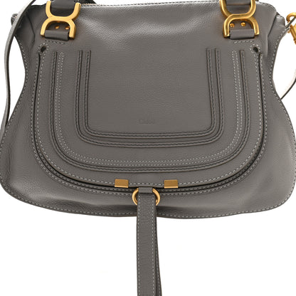 Chloe Calfskin Medium Marcie Satchel Cashmere Grey 8 of 10