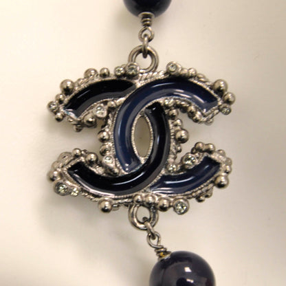 Chanel Pearl Beaded CC Necklace 3 of 6