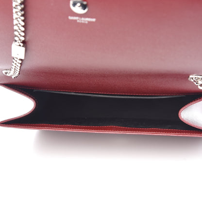 Saint Laurent Grain De Poudre Large Classic Monogram Kate Satchel Palissandre 5 of 16