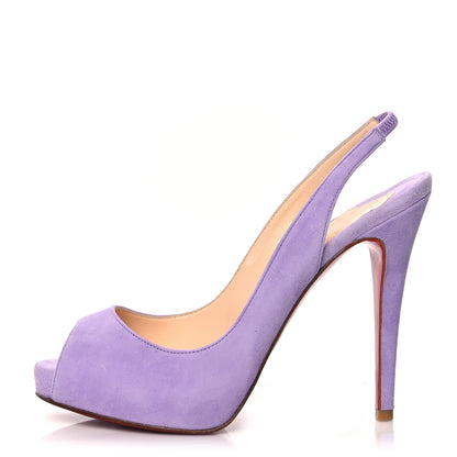 Christian Louboutin Suede No Prive 120 Pumps 37.5 Purple 1 of 7