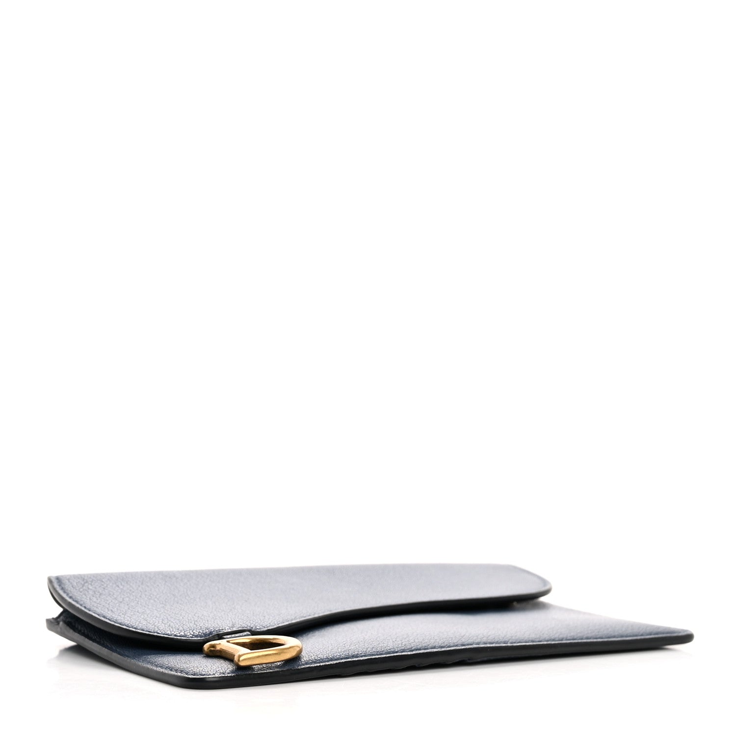 Christian Dior Goatskin Saddle Pouch Wallet Cloud Blue 4 of 11