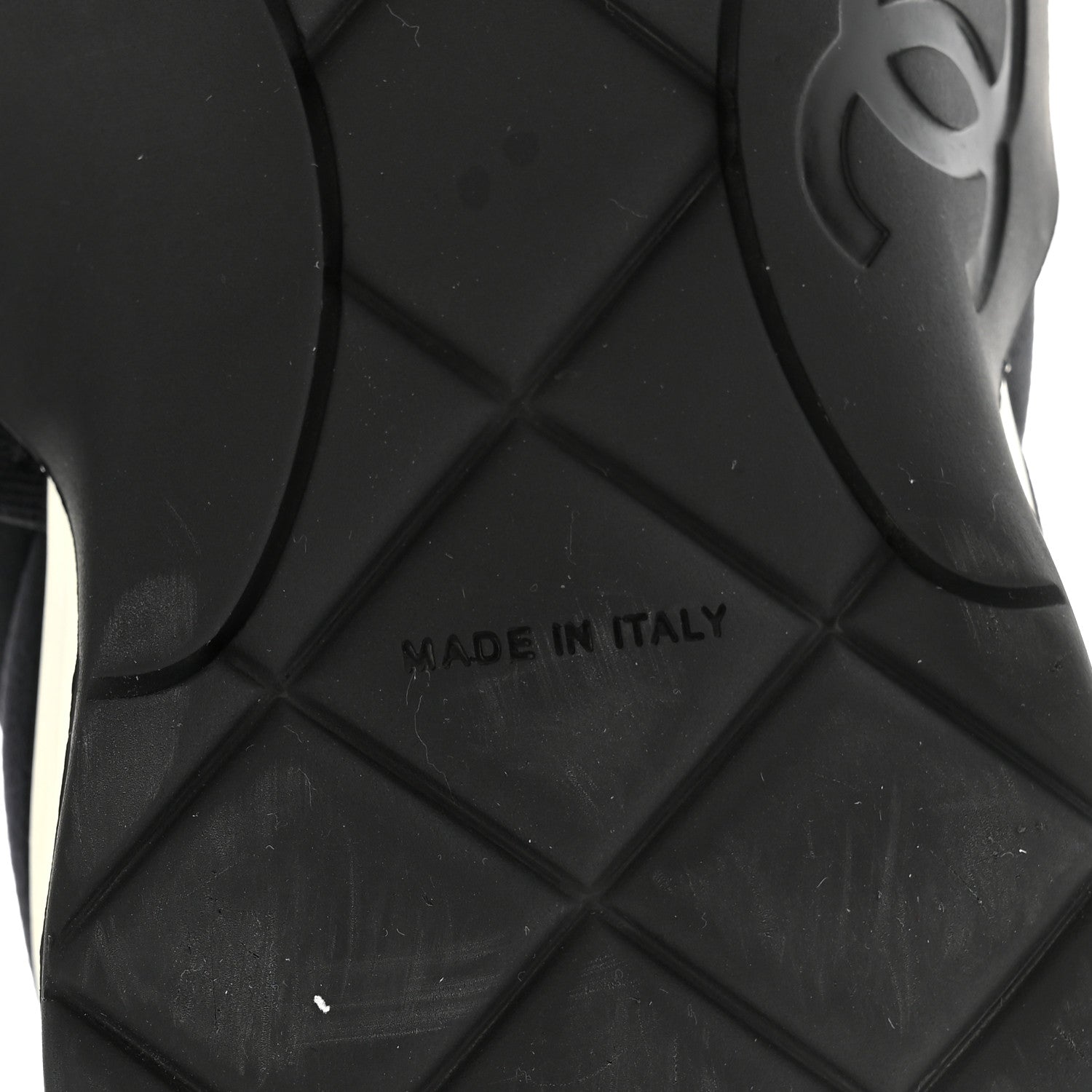 Chanel Stretch Fabric CC Sneakers 37 Black 7 of 8