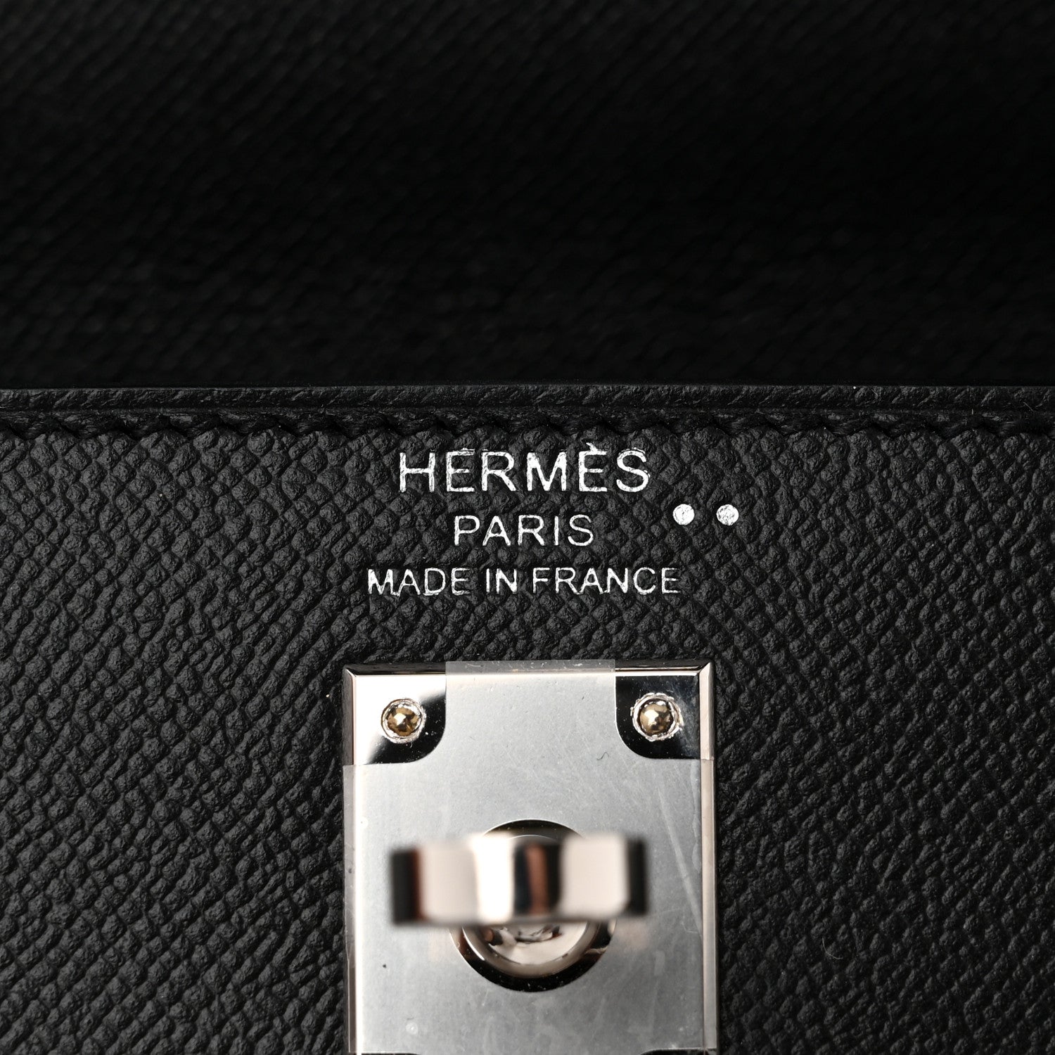 Hermes Madame Calfskin Shiny Niloticus Crocodile Kelly Sellier Touch 25 Black 6 of 11