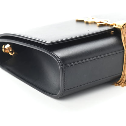 Saint Laurent Smooth Calfskin Medium Classic Monogram Kate Tassel Satchel Black 7 of 8