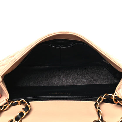 Chanel Caviar Quilted Medium CC Filigree Flap Beige Black 5 of 14