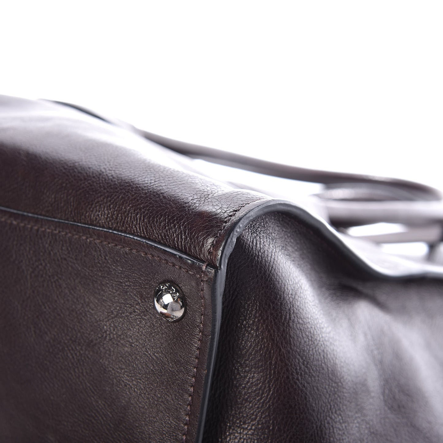 Glace Calfskin Twin Pocket Tote Moro