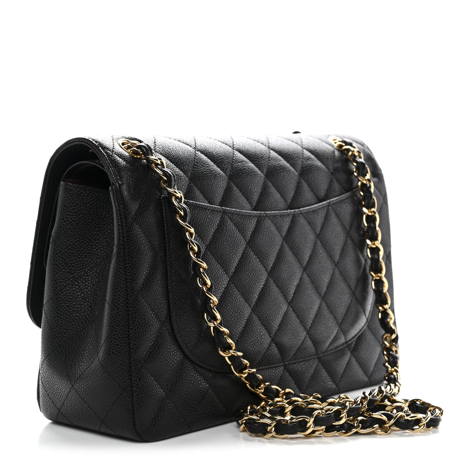 Chanel Caviar Quilted Jumbo Double Flap Black 3 of 11