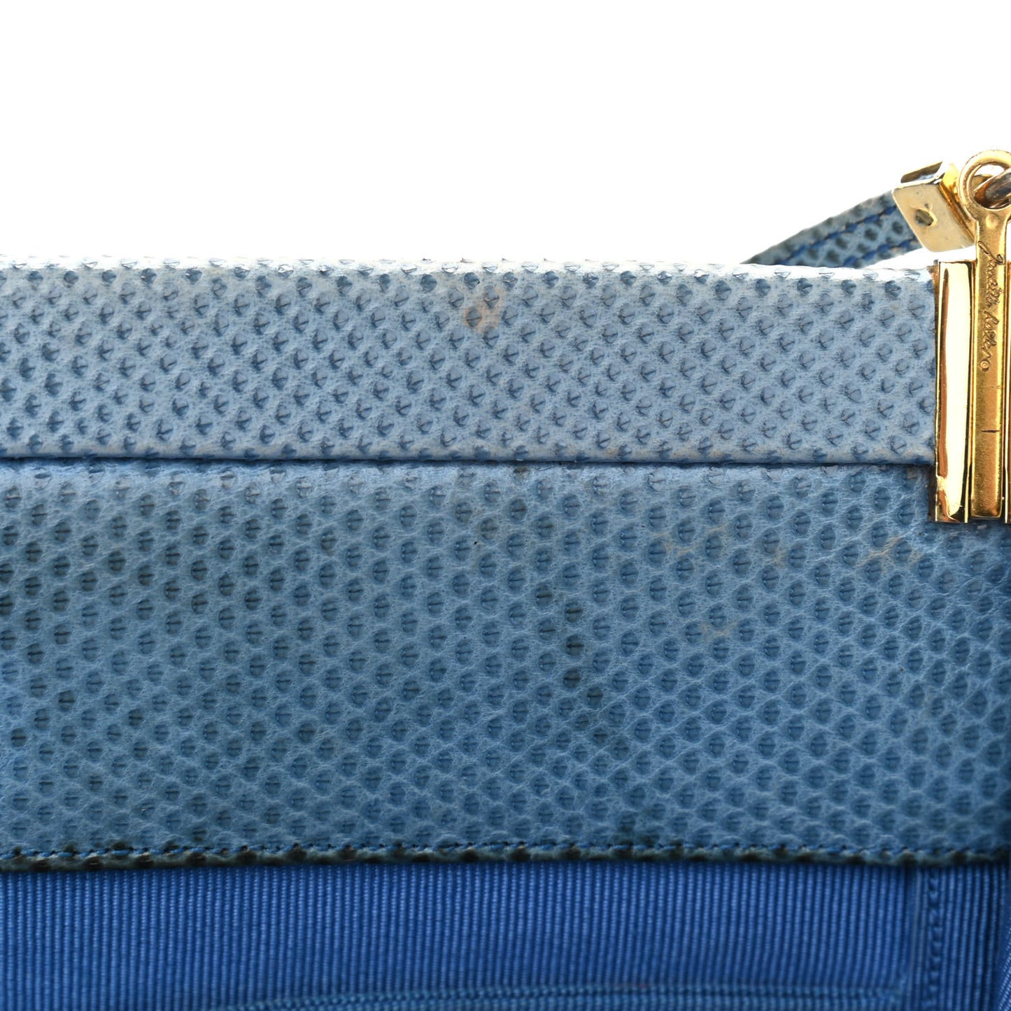 Lizard Crystal Evening Clutch Light Blue