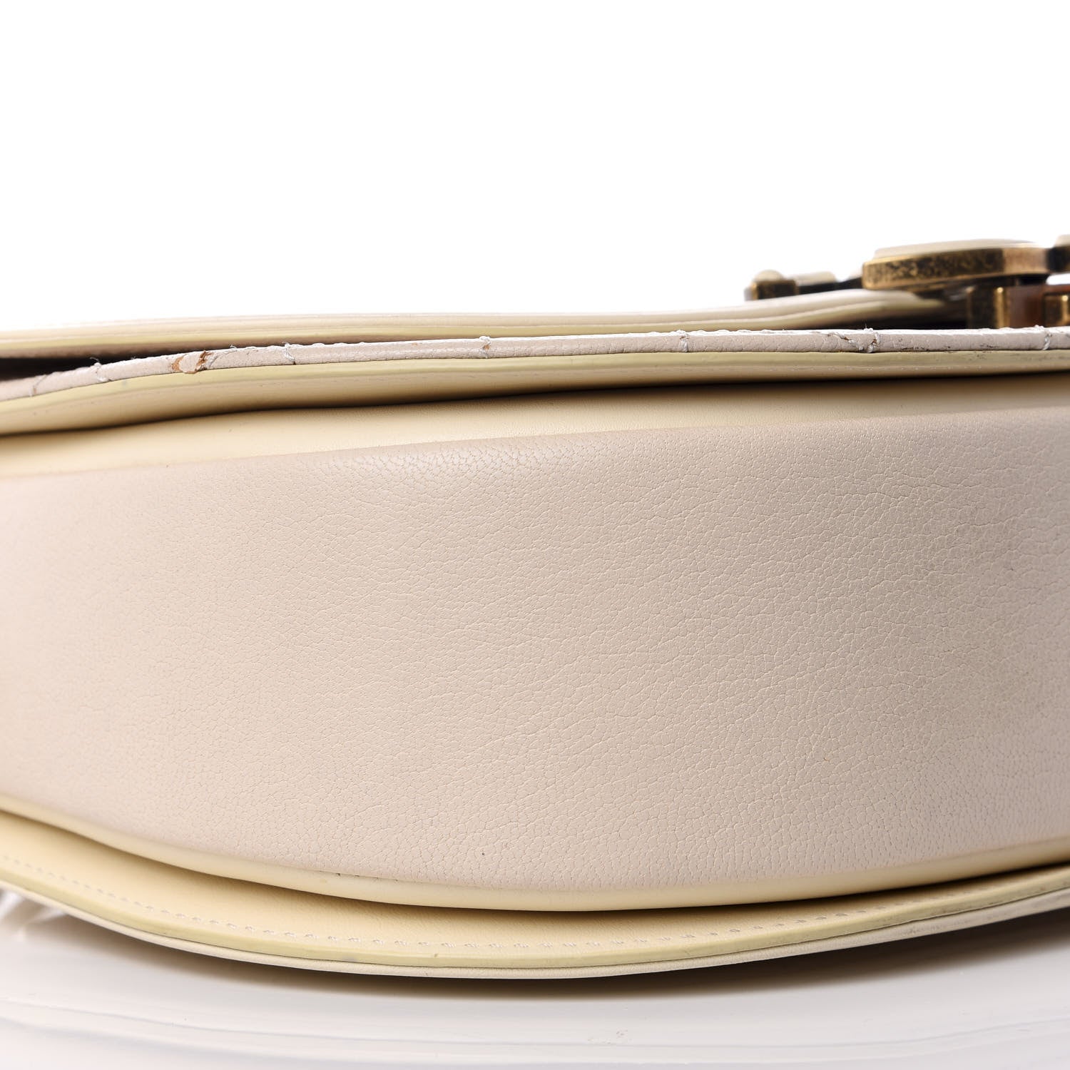 Chanel Shiny Calfskin Goatskin Quilted Medium Coco Curve Messenger Flap White 5 of 8