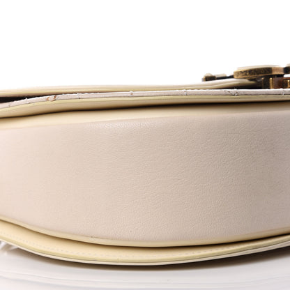 Chanel Shiny Calfskin Goatskin Quilted Medium Coco Curve Messenger Flap White 5 of 8