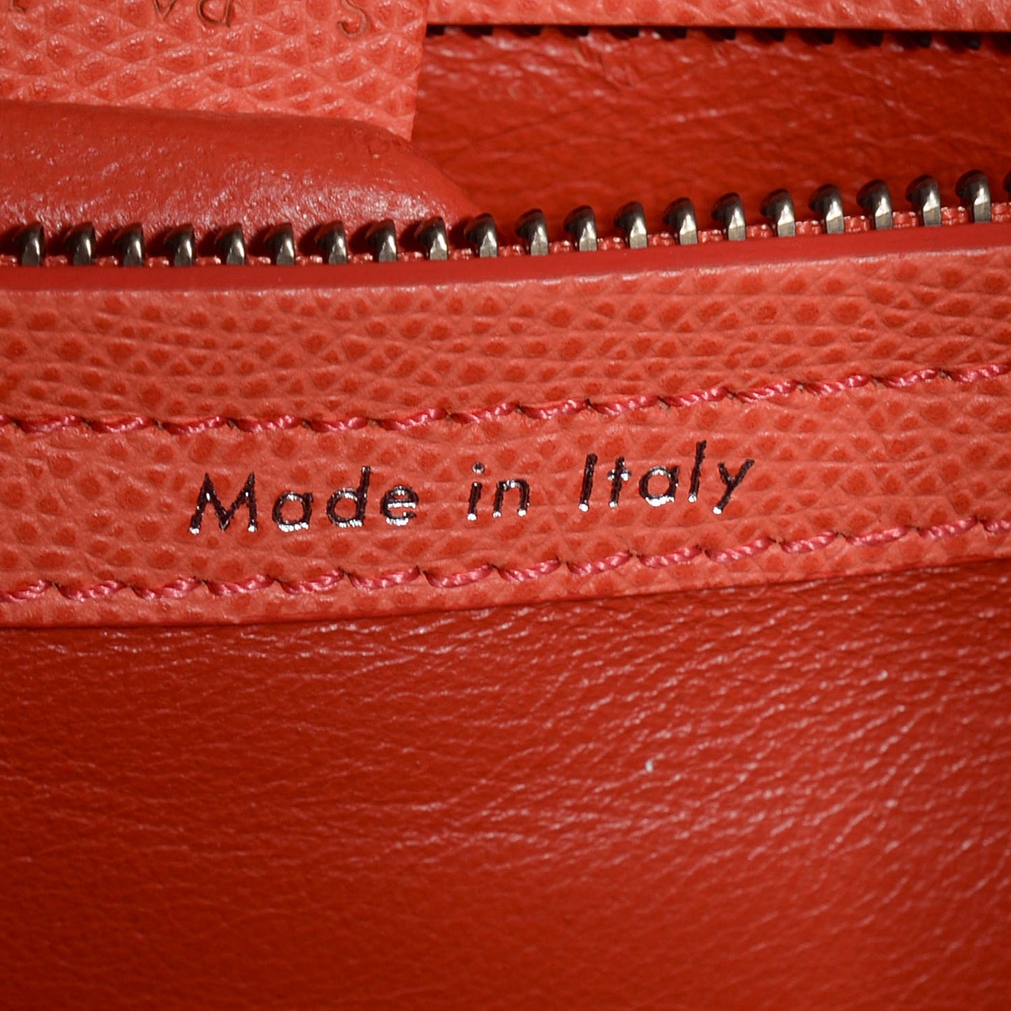 Grained Calfskin Medium Phantom Luggage Coral