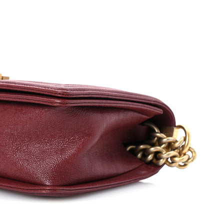 Chanel Caviar Quilted Medium Boy Flap Dark Red 10 of 12