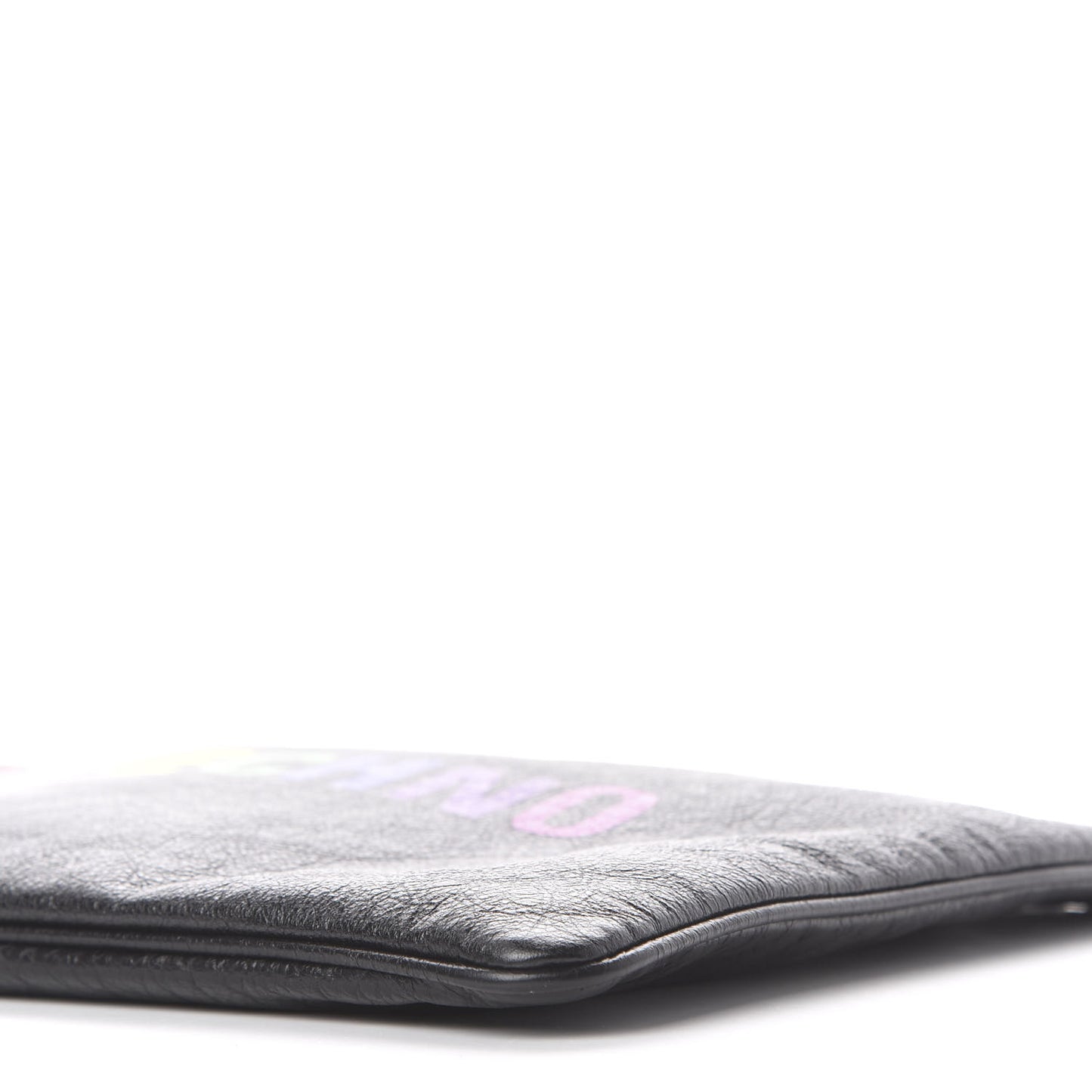 Lambskin Supermarket I Love Techno Pouch Black