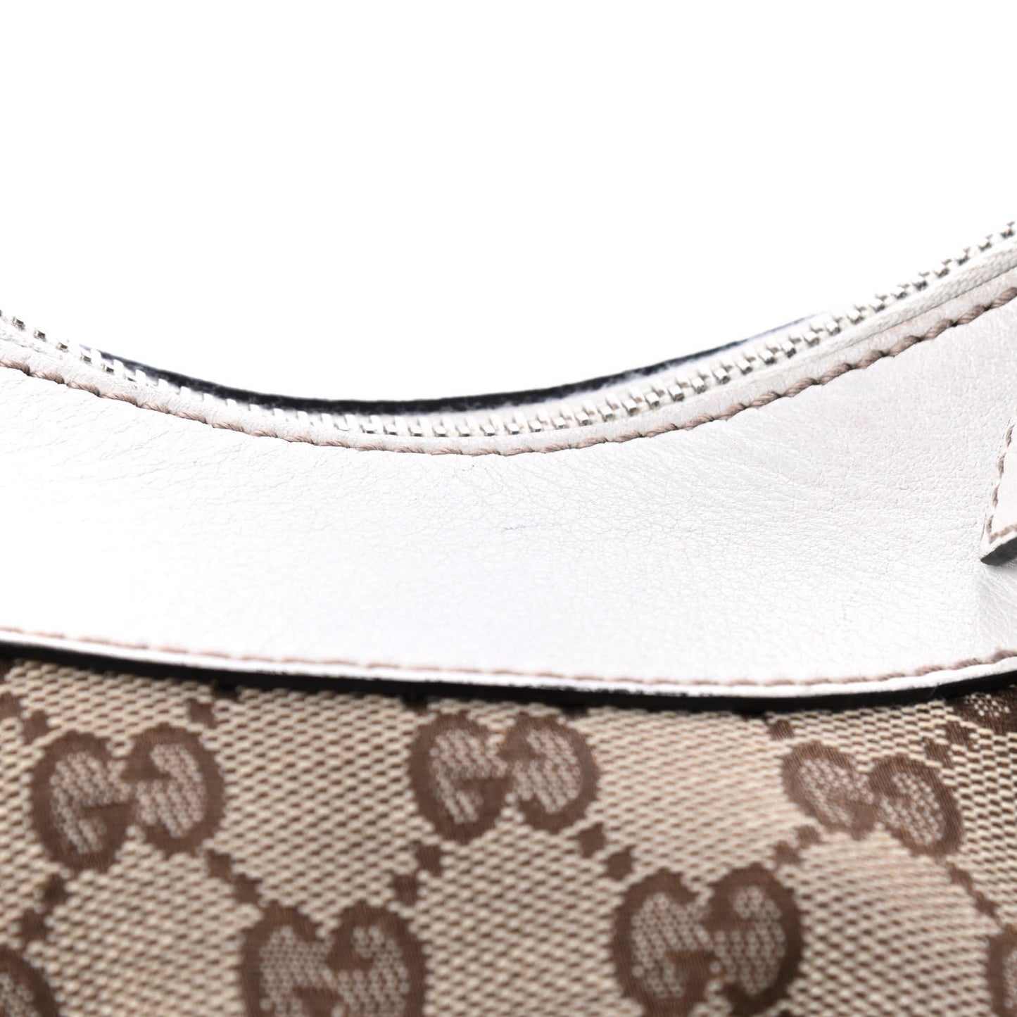 Monogram Medium D Gold Ring Hobo White