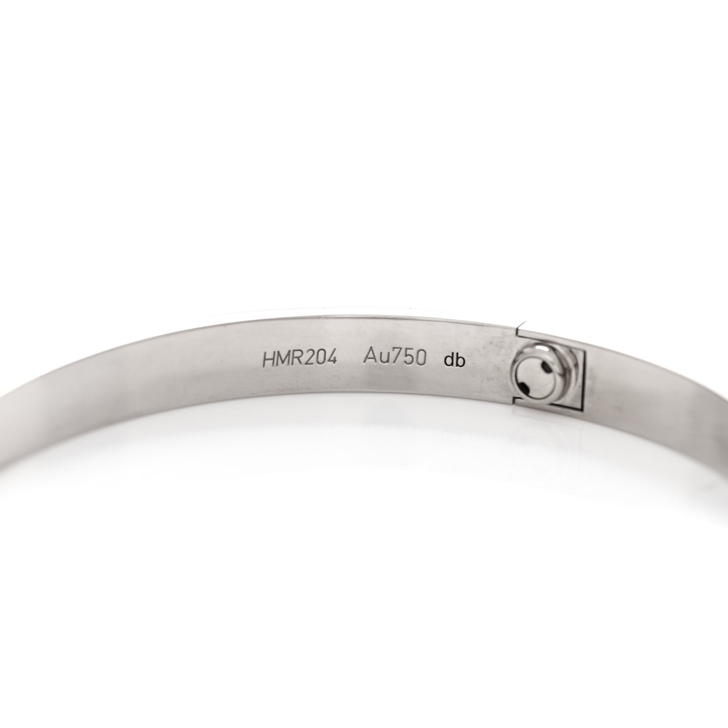 18K White Gold LOVE Bracelet 20